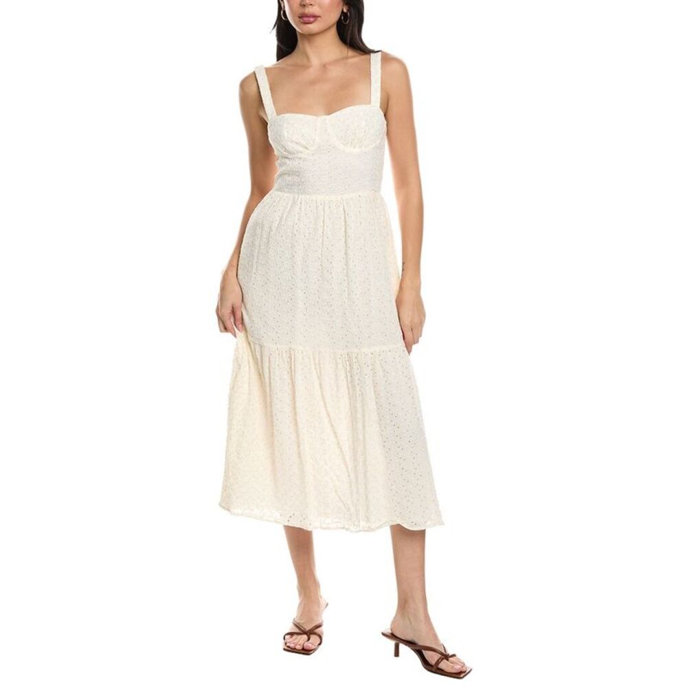 Seraphina Womens  Sleeveless Midi Dress, Brown